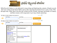 Tablet Screenshot of biblerecords.com